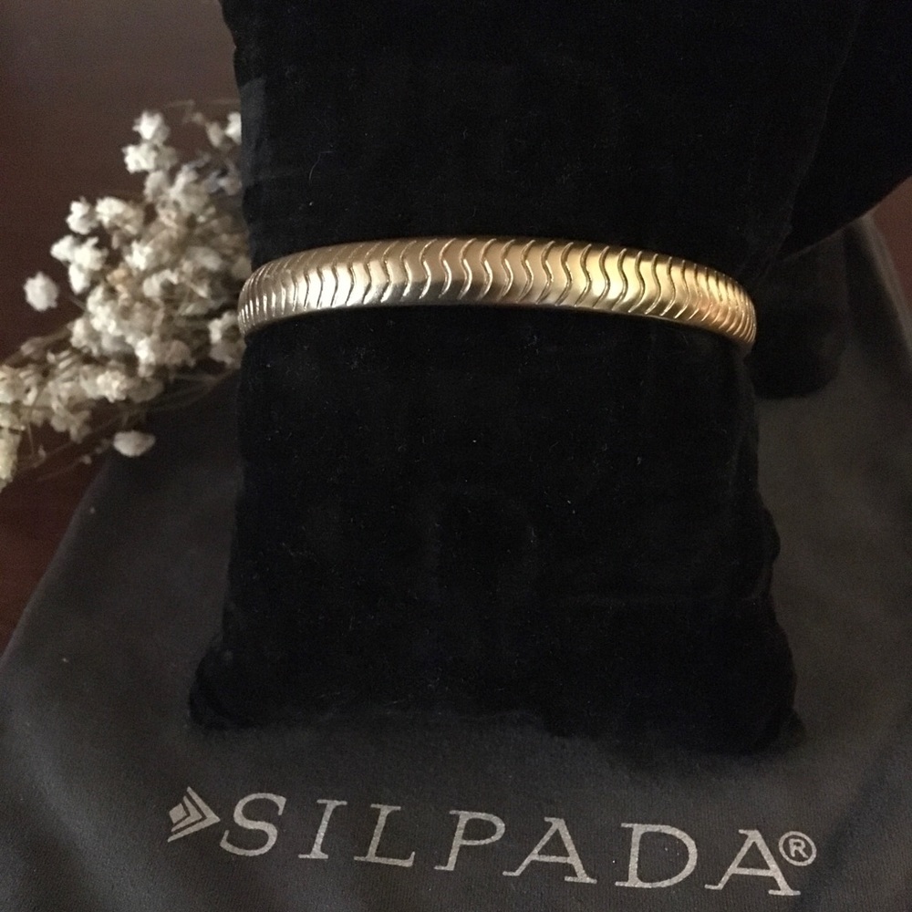 Silpada Grooved Brass Bangle KRB0105